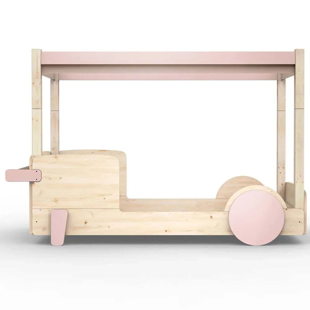 "Mathy by Bol's four -poster bed "Discovery", Color elements: Winter pink image"