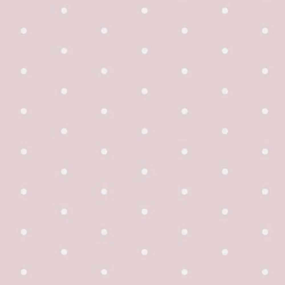 "Casadeco My Little World Wallpaper whitee Pünktchen on pink image"
