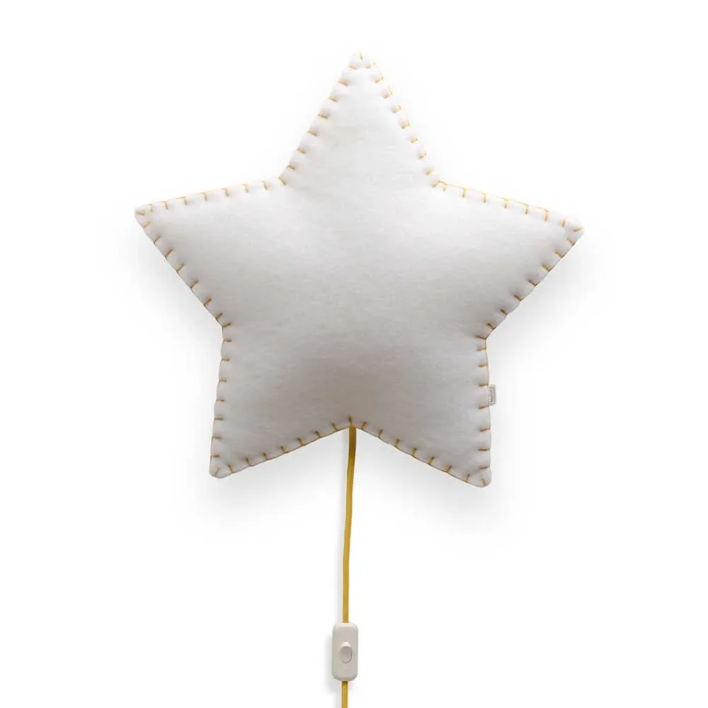 Buokids Softlampe Nachtlicht Wandlampe Stern gelb