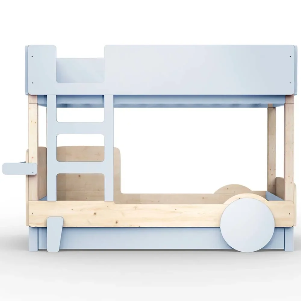 Mathy by Bol's bunk bed "Discovery" with bed drawer, Color elements: Powder Blue
