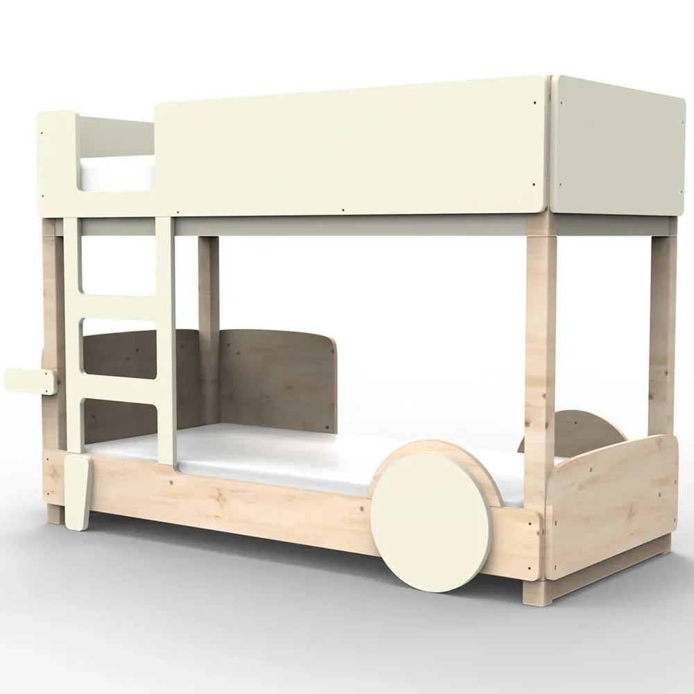 Mathy by Bol's bunk bed "Discovery", Color elements: beige ivory