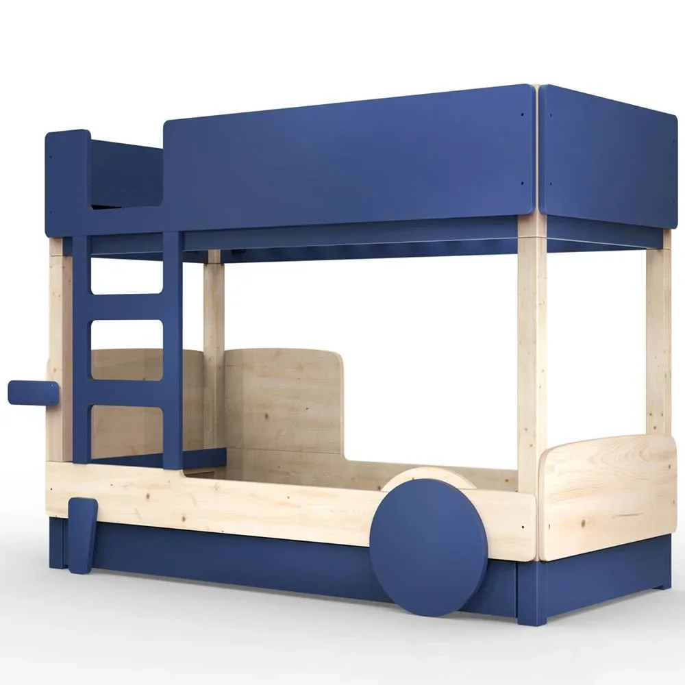"Mathy by Bol's bunk bed "Discovery" with bed drawer, Color elements: Atlantic Blue image"