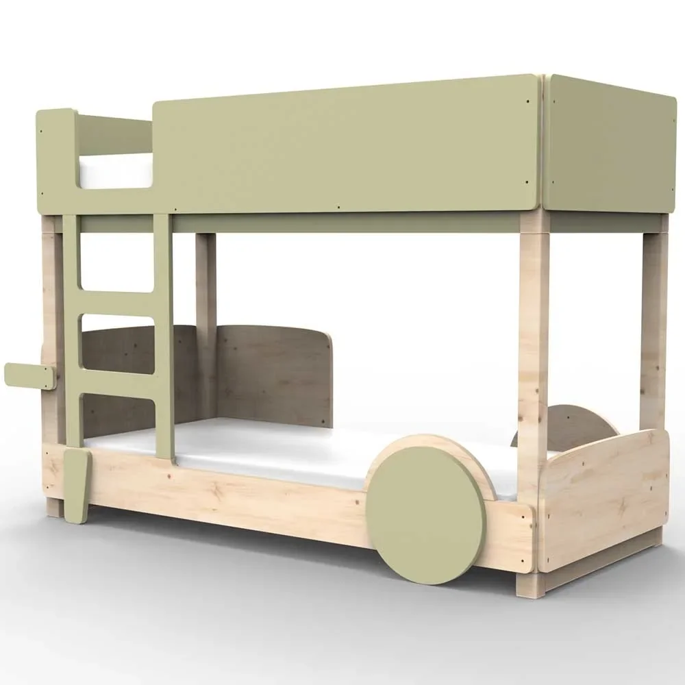 Mathy by Bol's bunk bed "Discovery", Color elements: Moss Gray