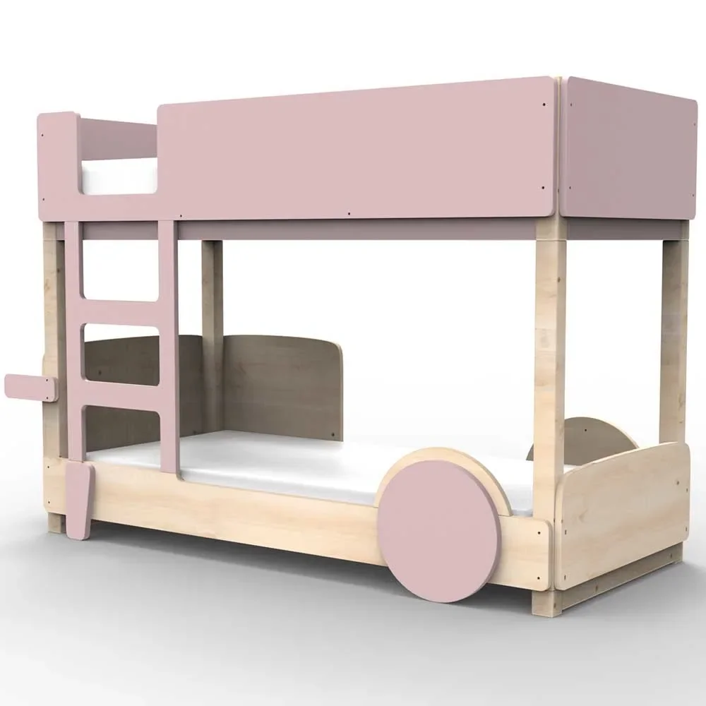 Mathy by Bol's bunk bed "Discovery", Color elements: Winter pink
