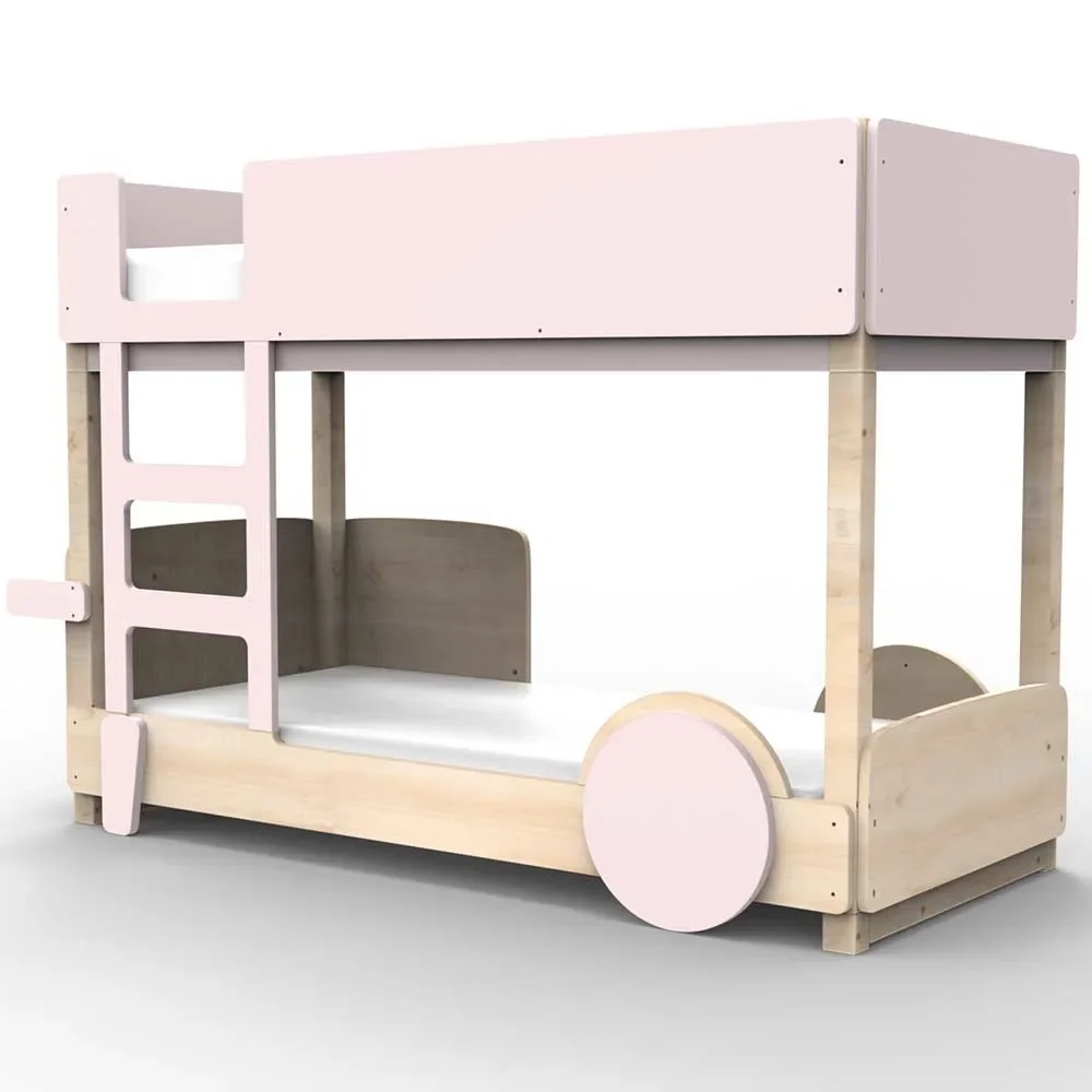Mathy by Bol's bunk bed "Discovery", Color elements: Powder pink