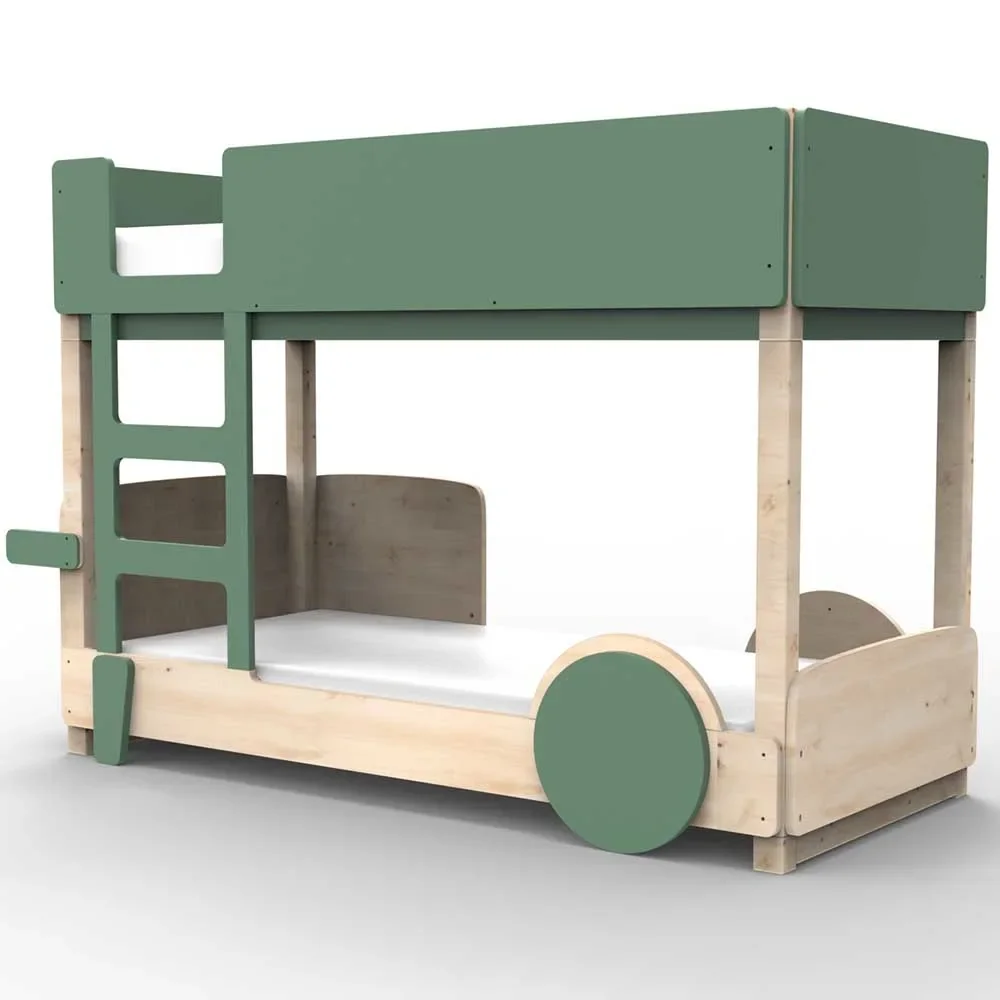 "Mathy by Bol's bunk bed "Discovery", Color elements: Jungle Green image"