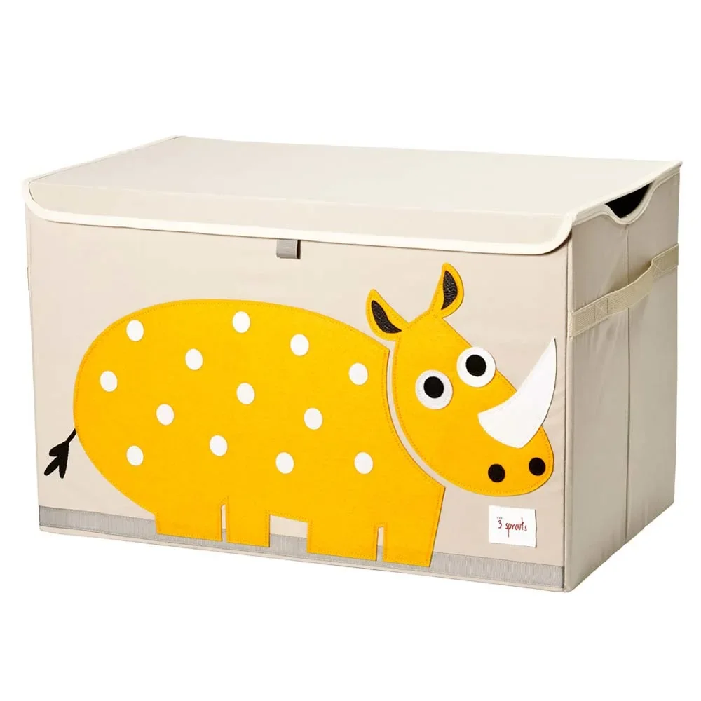 "3 Sprout's storage box cover rhino image"