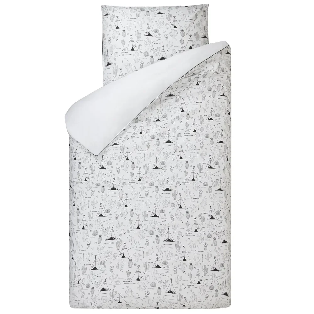 "Bink bedding tipis black on white 135 x 200 image"