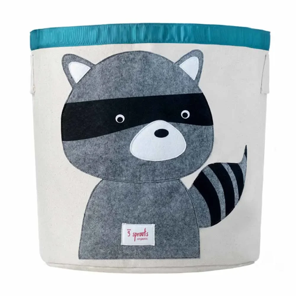 3 Sprout's storage basket raccoon