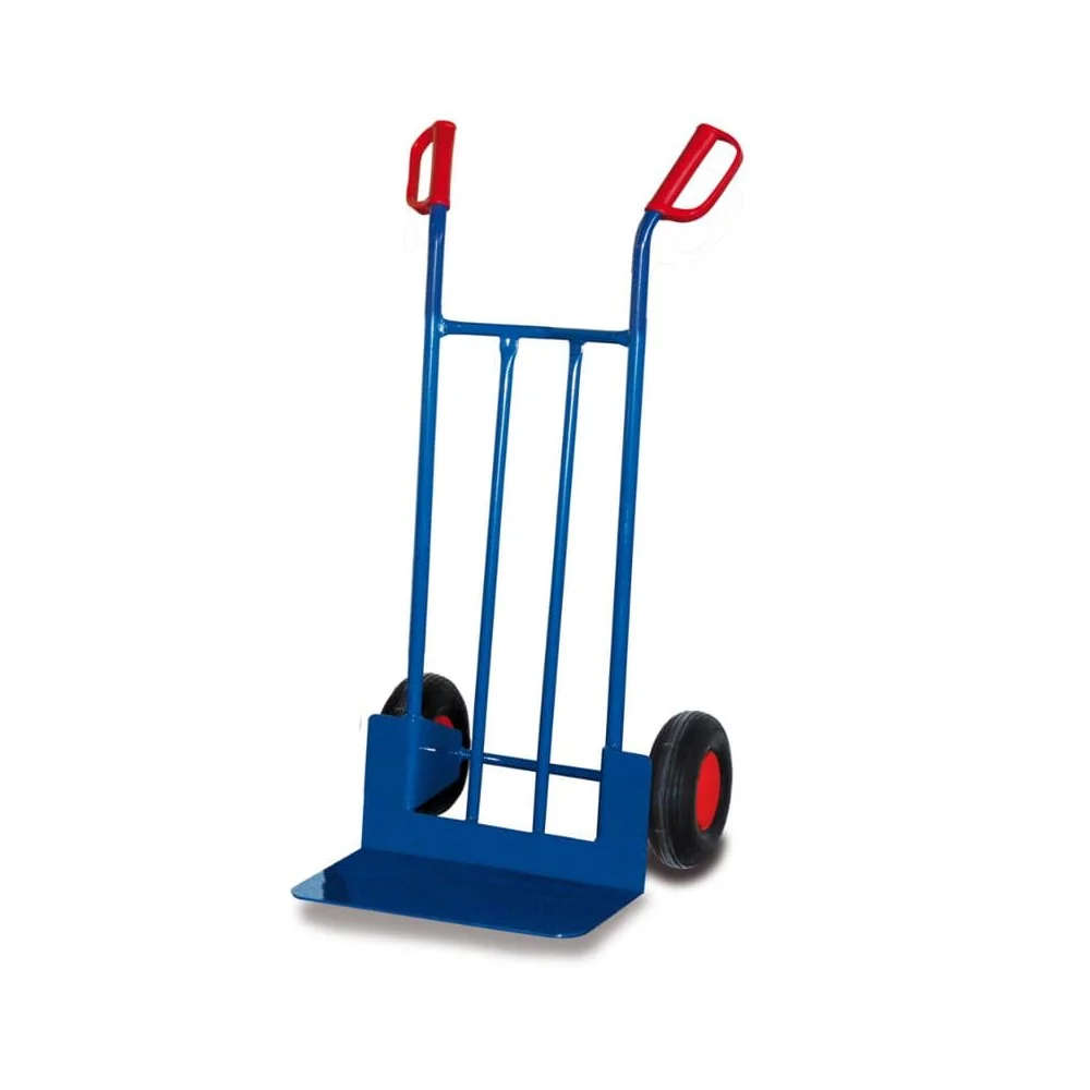 "Steel Hand Truck 250 kg with Pneumatic Tires & Large Shovel image"