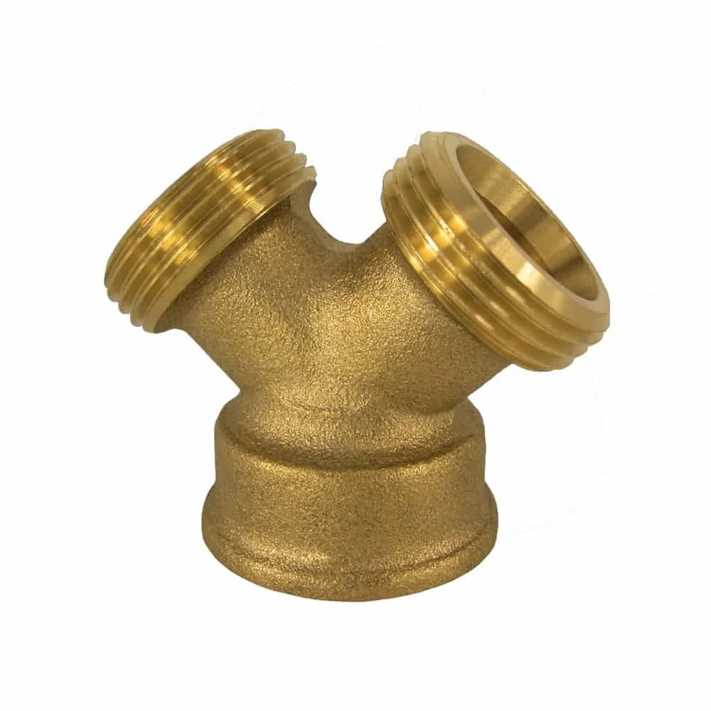 "3/4 Inch Brass Y Fitting - Plumbing & Sanitary Tee image"