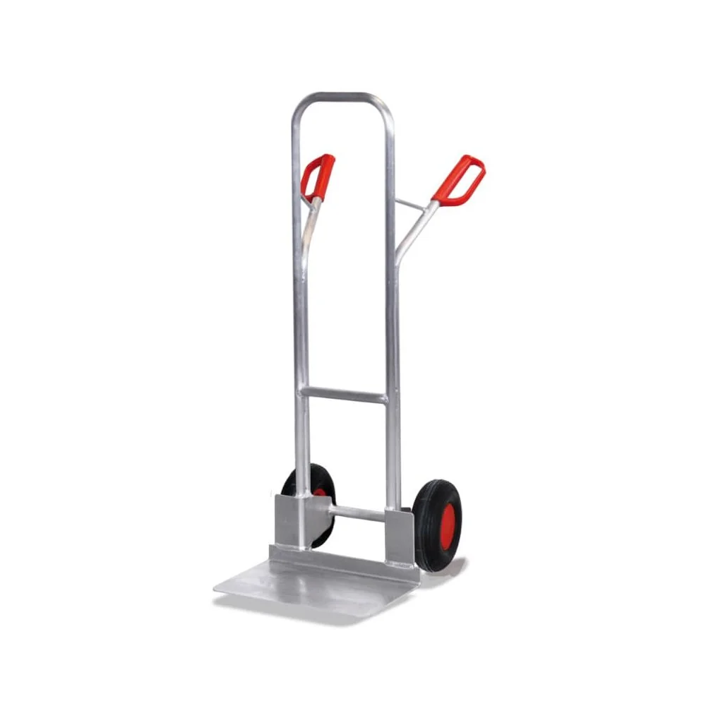 "Aluminum Hand Truck, 200 kg Capacity, Pneumatic Tires & Large Shovel image"