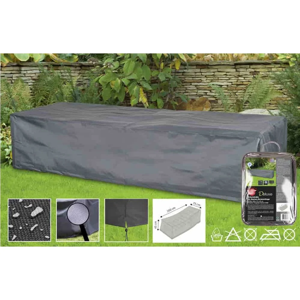 "Deluxe Lounge Chair Cover, Weatherproof 200x75x45cm image"