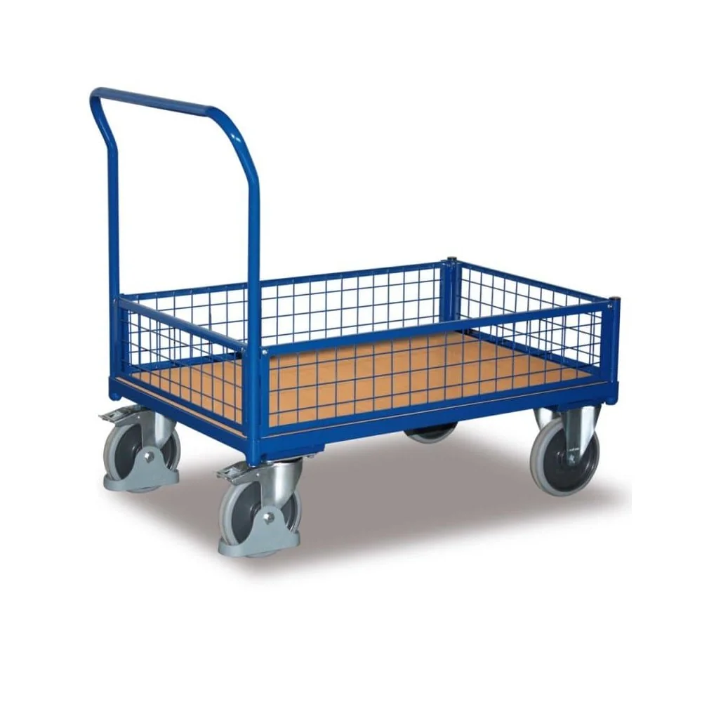 "Wire Mesh Box/Cage Trolley Type XL + EasySTOP image"