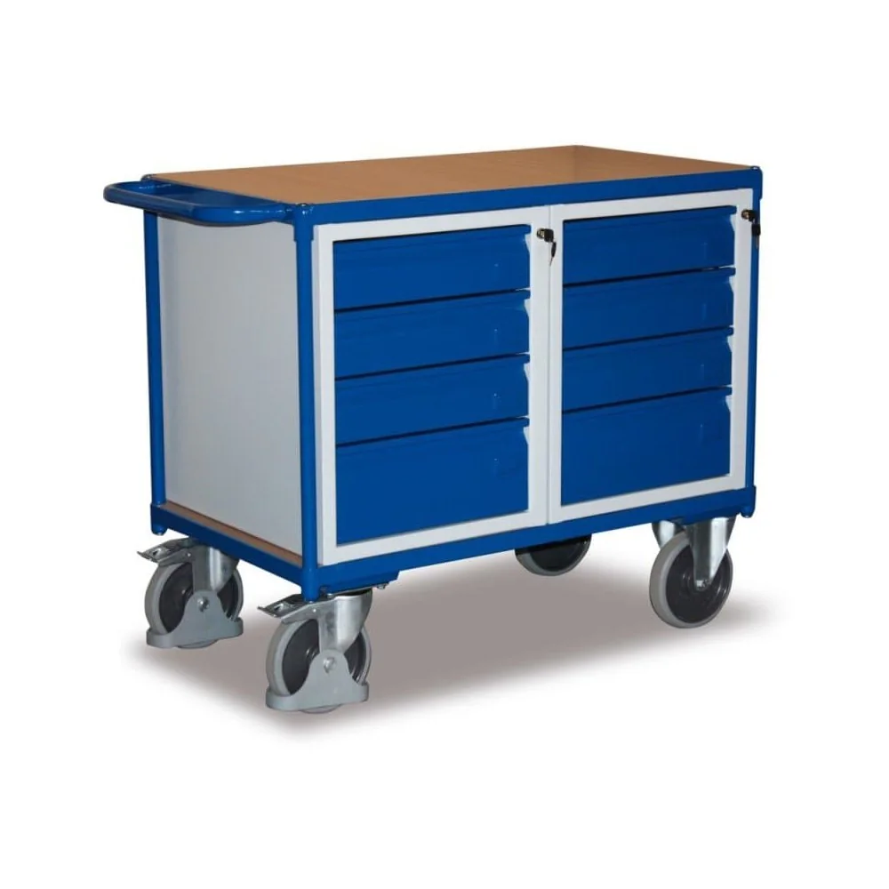 Workshop Trolley with 8 Drawers + EasySTOP