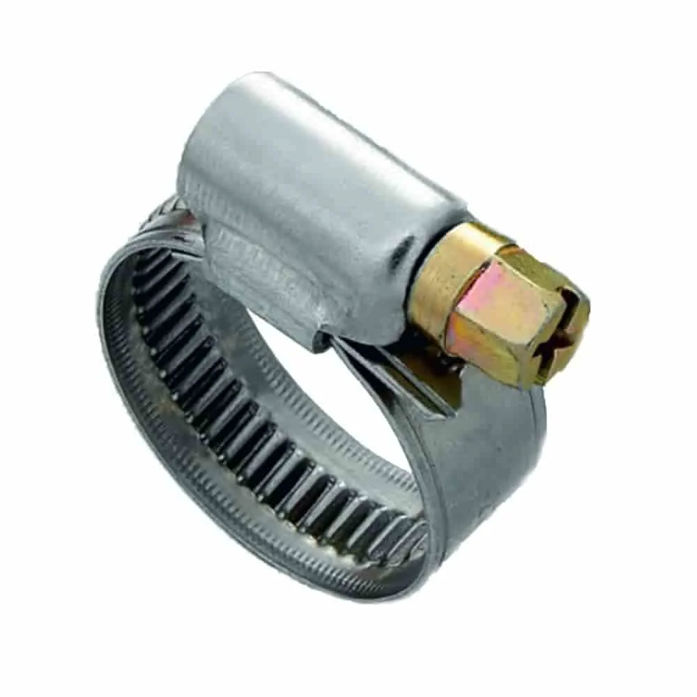 "Stainless Steel Hose Clamps, 32-50mm Adjustable Worm Gear Clamps image"