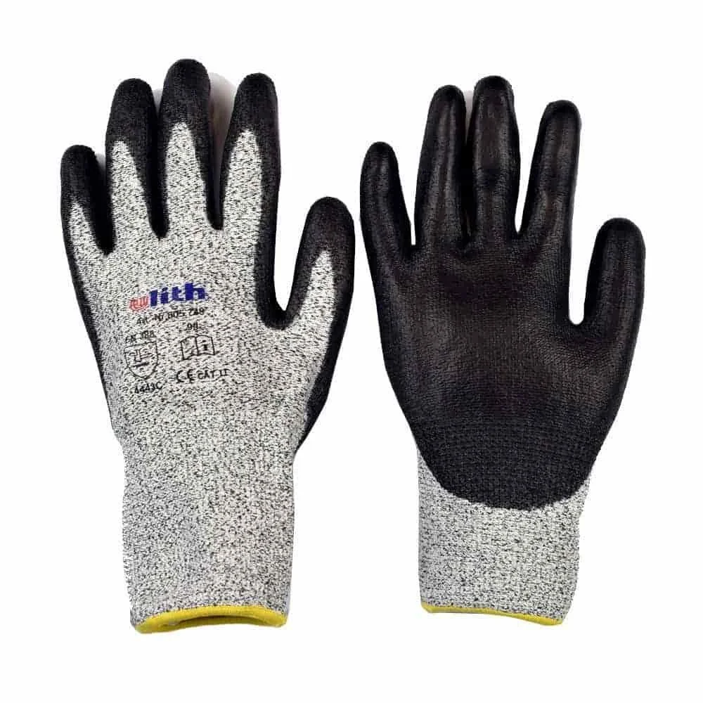 Level 5 Cut Resistant Work Gloves, Size L/9, Breathable Safety Gloves