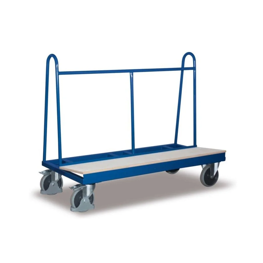 Panel Trolley - 500 kg Capacity, Wood Platform Cart, Sheet Trolley