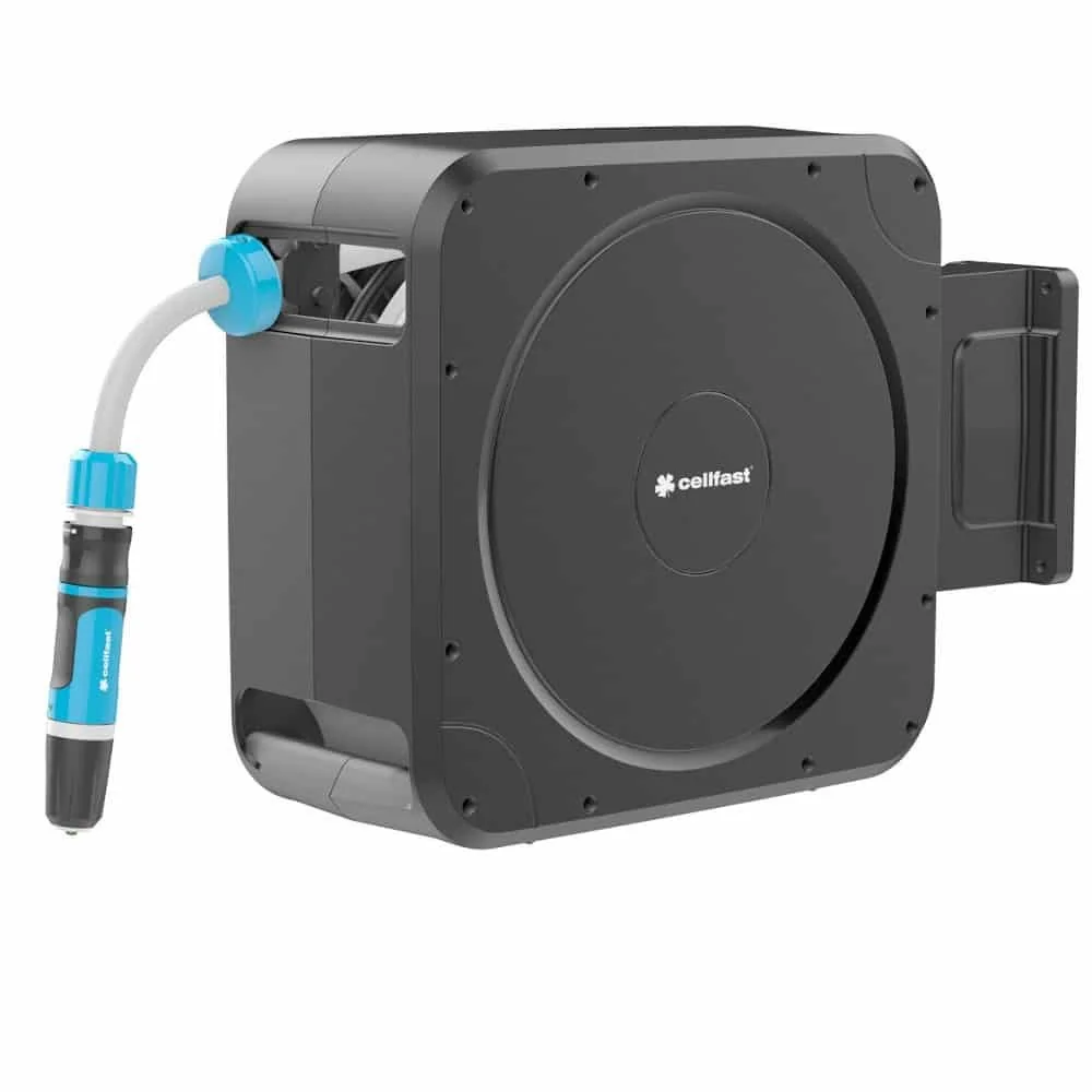 Automatic Retractable Garden Hose Reel, 20m Wall Mount