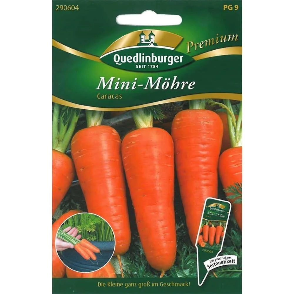 "Mini Carrot Seeds - Caracas Variety - Heirloom & Sweet image"