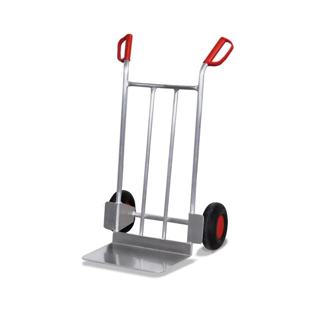 "Aluminum Hand Truck, 200 kg Capacity, Pneumatic Tires, Large Shovel image"