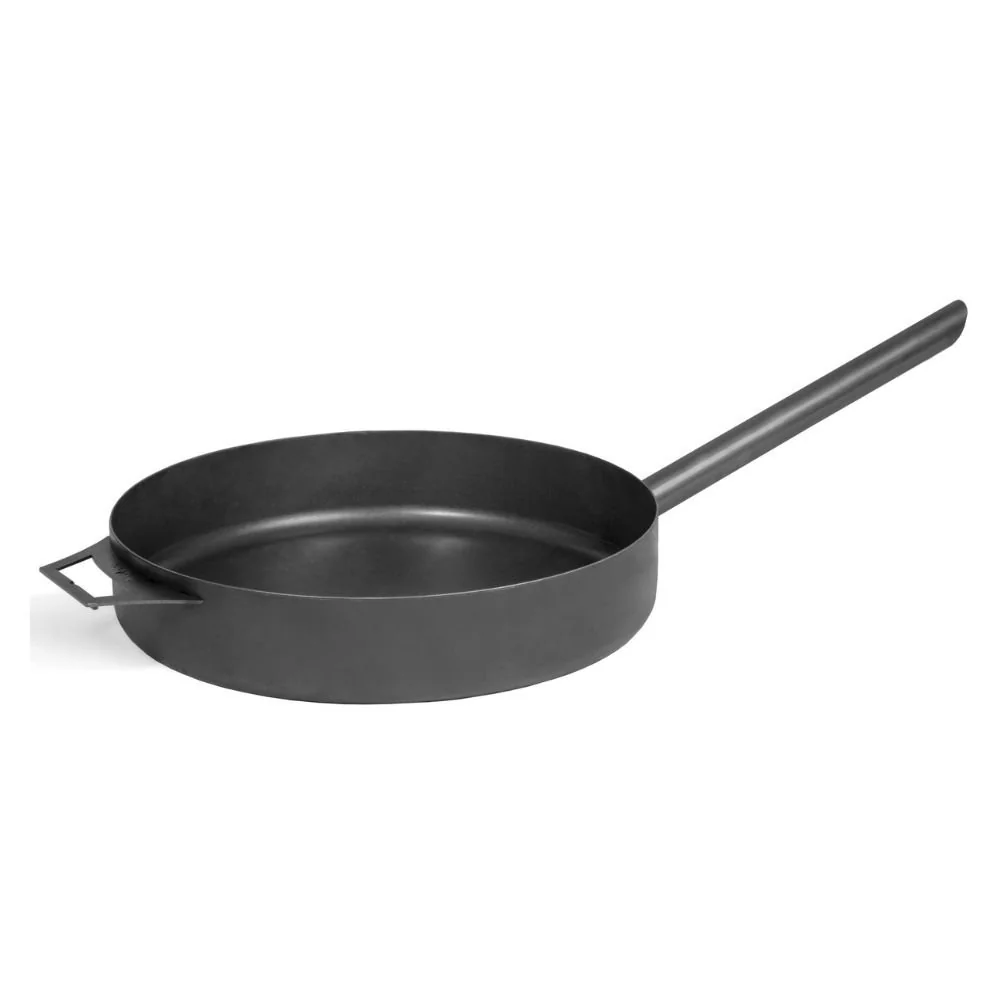 "50cm Steel Grill Pan for Fire Pit and Campfire Cooking image"