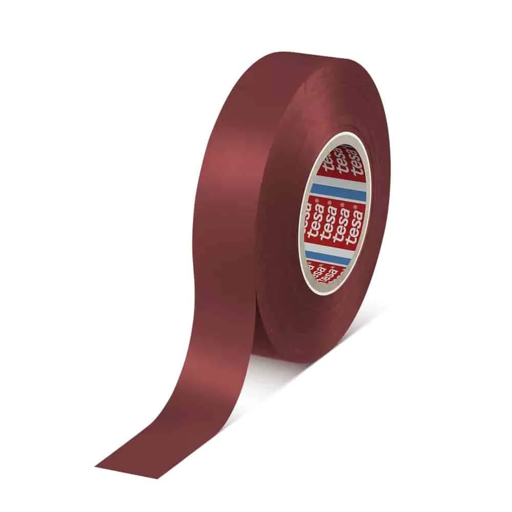 "Red PVC Electrical Tape, 19mm x 33m, Insulating Tape, UV Resistant image"