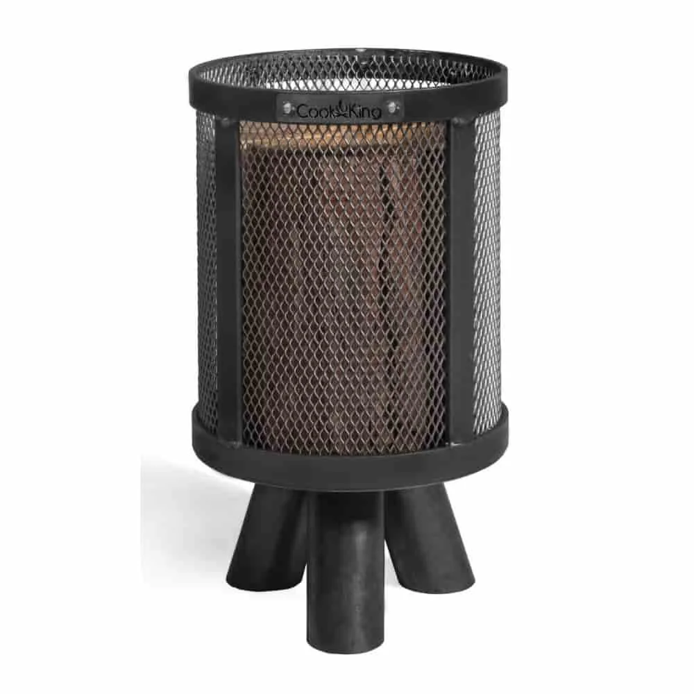 "PEDRO Fire Pit: Natural Steel Fire Basket for Outdoor Cooking & Garden Decor image"