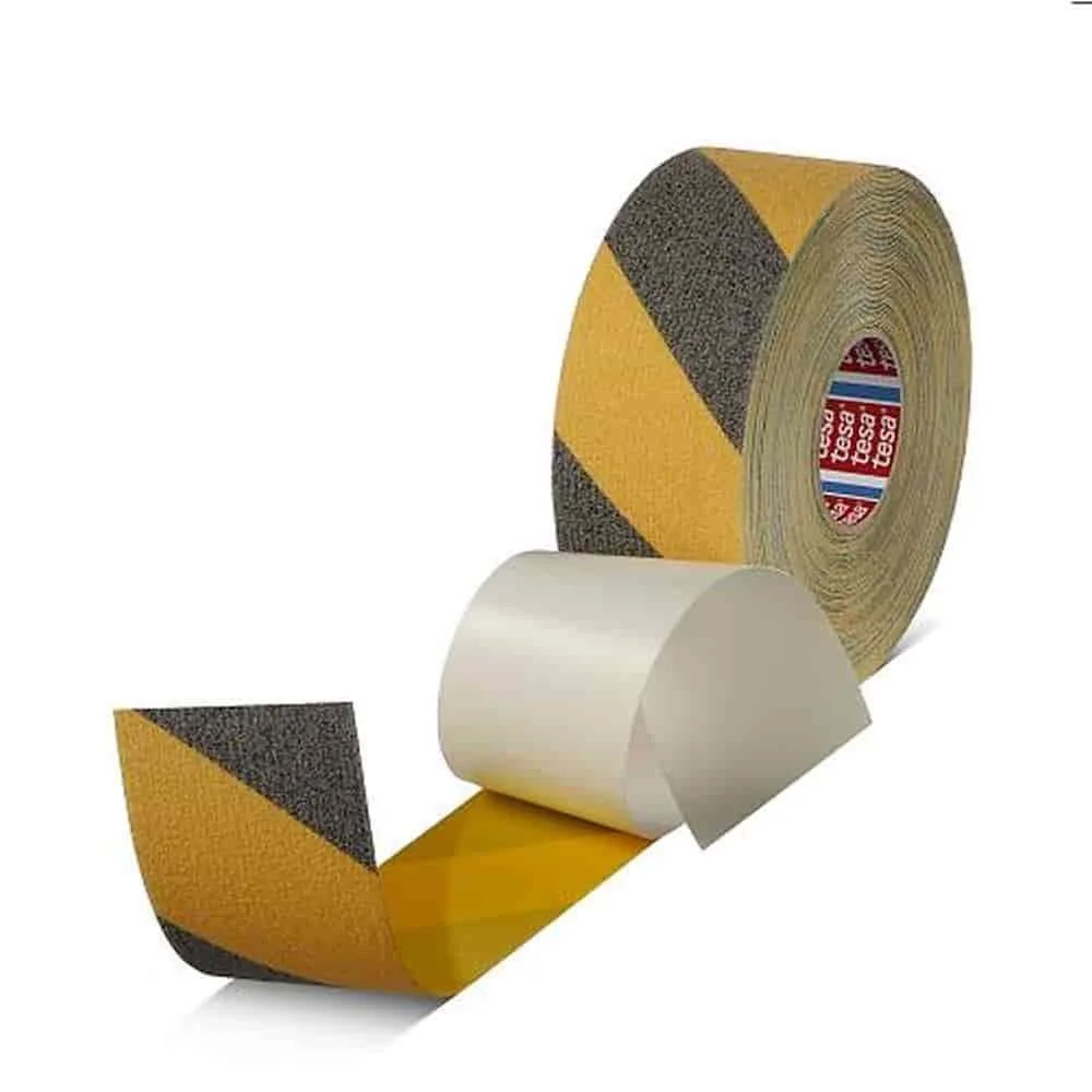 "Anti-Slip Tape, PVC Grip Tape 50mm x 15m, Black/Yellow image"
