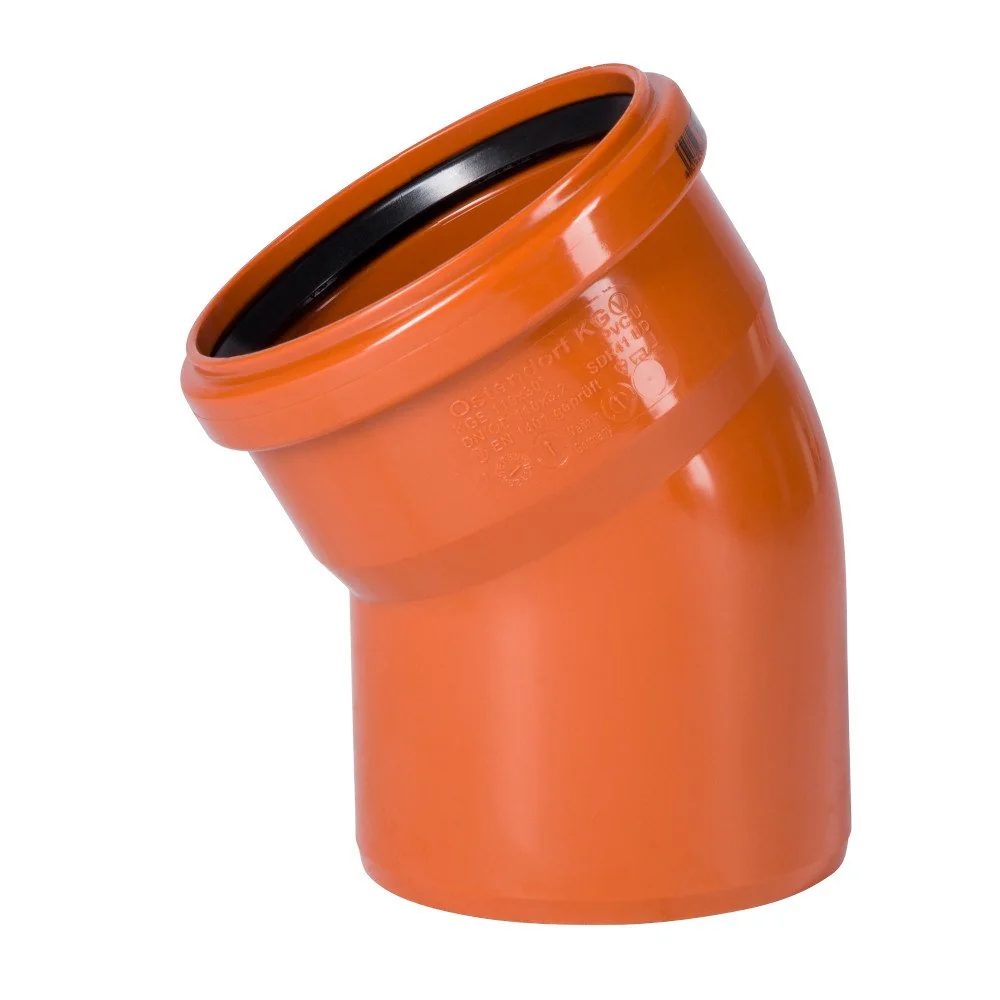 Sewer pipe elbow, 315mm pipe bend, 30 degree pipe elbow, DN/OD 315