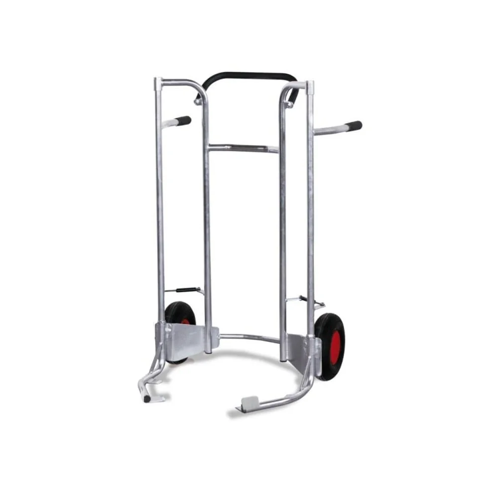 "Tire Cart, 200 kg Capacity, Galvanized, Solid Rubber Tires image"