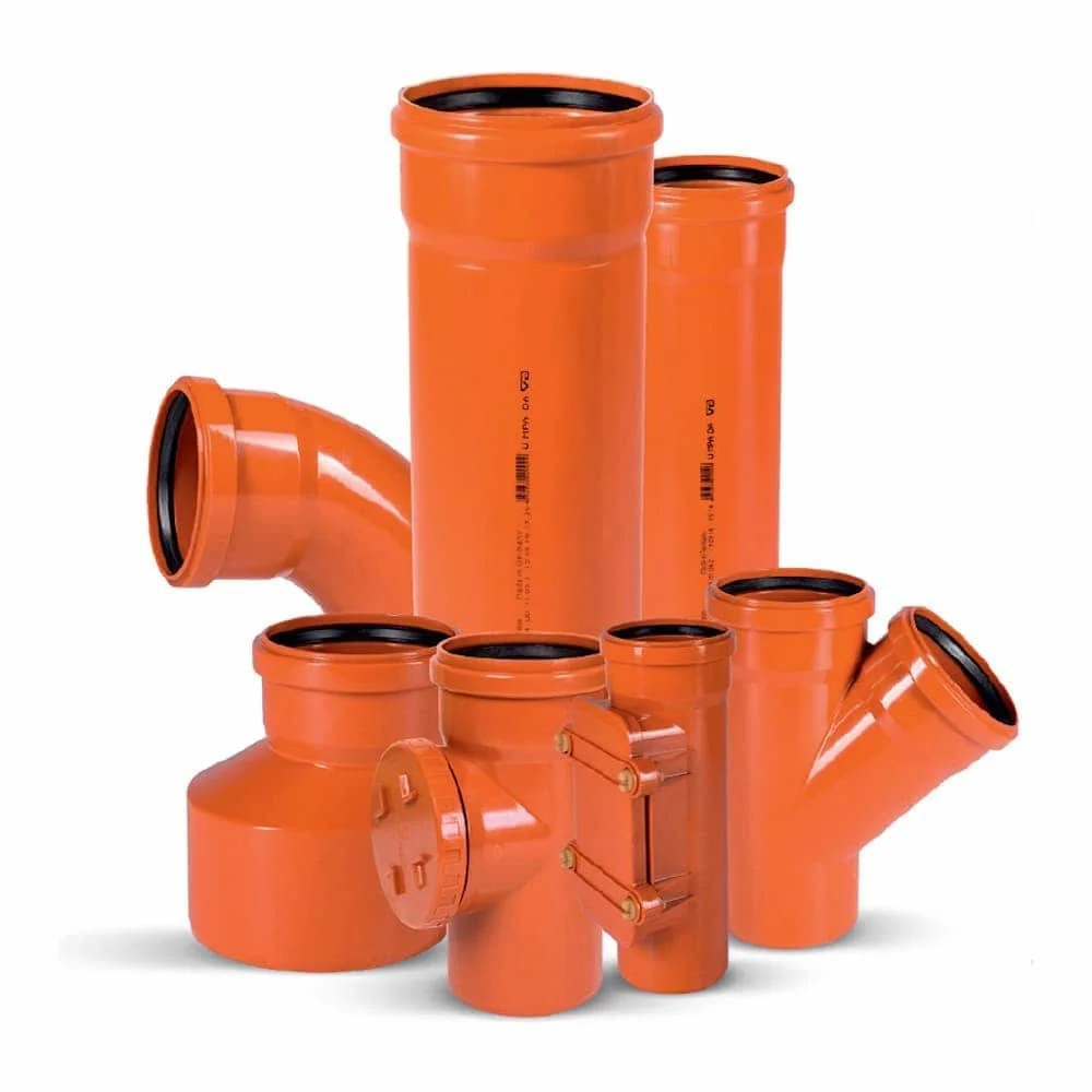 "250mm 45 degree elbow, DN/OD 250, 45 degree PVC bend, sewer pipe elbow image"