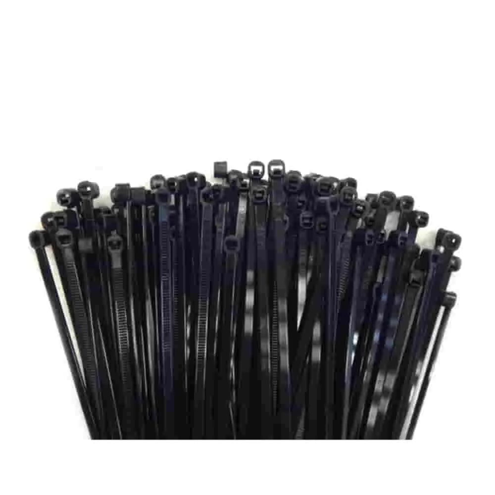 UV Resistant Cable Ties - 100 Pack, Black Nylon Zip Ties 8 inch