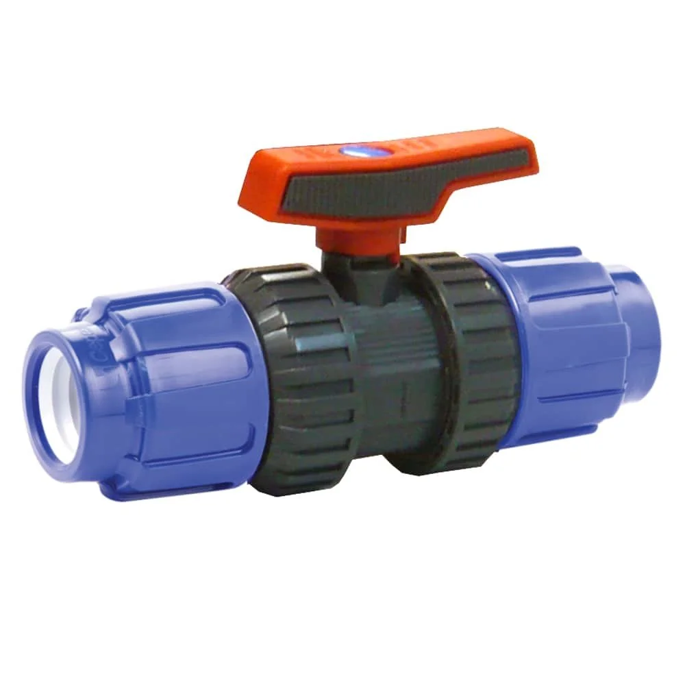 "PP PE Pipe Fitting Ball Valve 40 x 40 image"