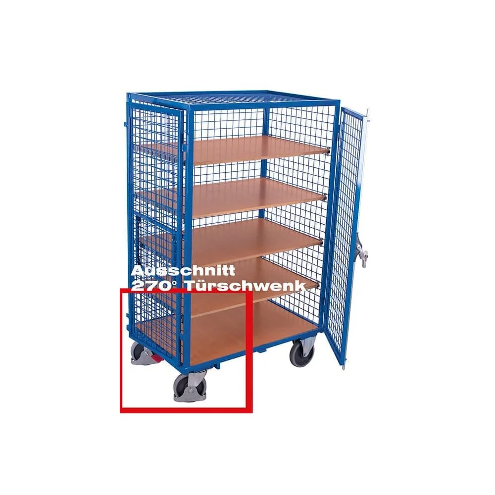 "Heavy-Duty Shelving Cart, 500kg Capacity, Workshop & Garage Rolling Cart image"