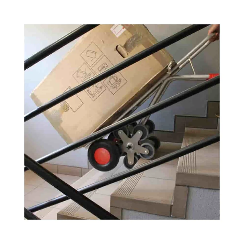 "Stair Climber Hand Truck, Aluminum Stair Hand Truck, 200 kg, with Large Scoop image"