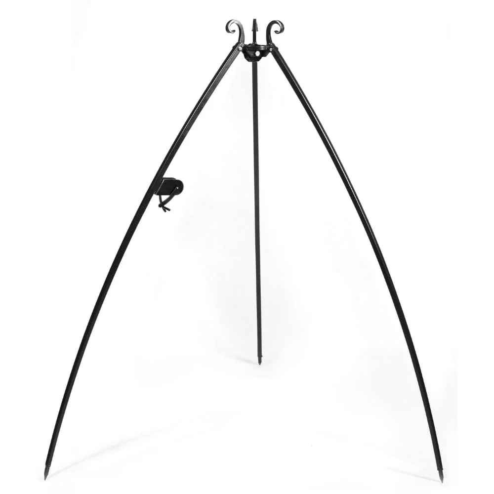 "Adjustable Grill Tripod 200cm, Steel Outdoor Campfire Cooking Stand image"