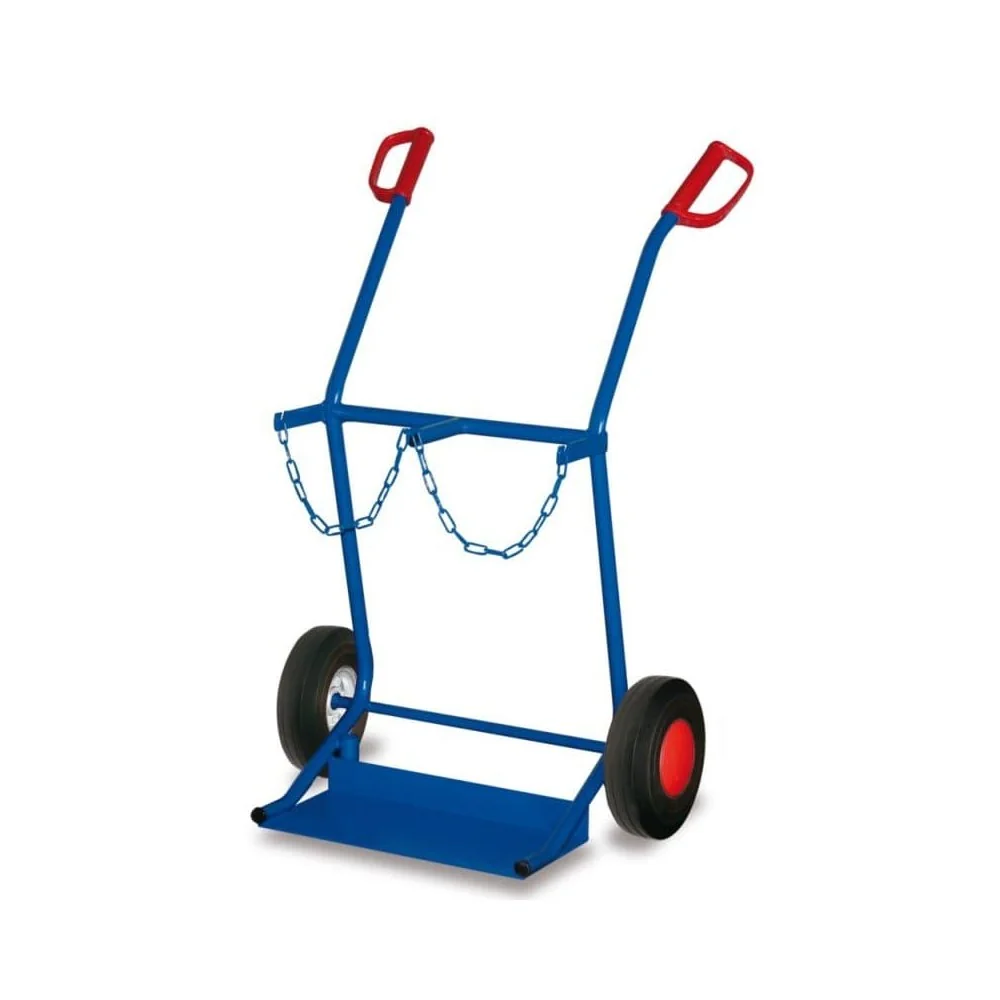 "Steel Cylinder Cart, Gas Cylinder Trolley for 2 x 20L Bottles image"
