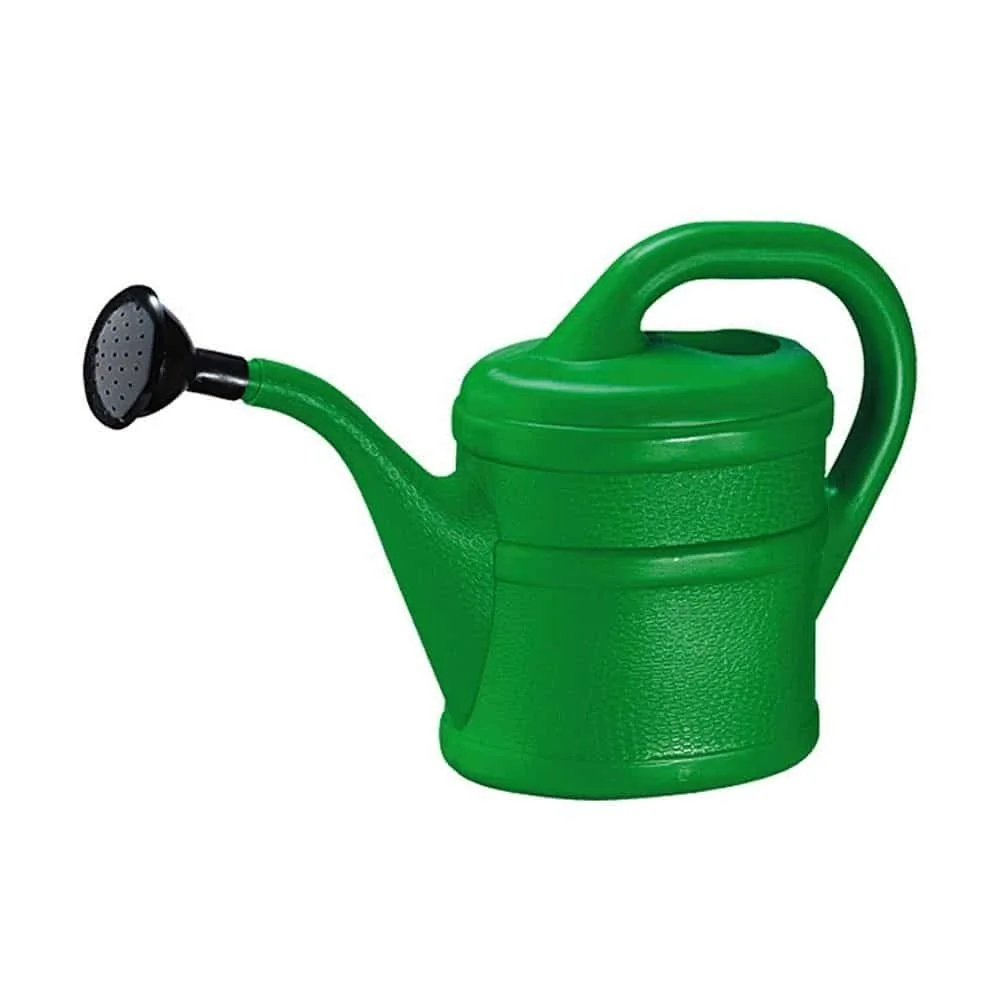 "2 Liter Watering Can, Small Green Plastic Watering Can image"