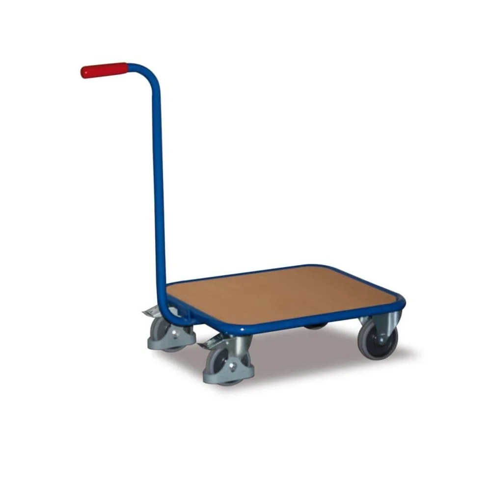 "Handle Roller with Wooden Platform, 250 kg Load Capacity image"