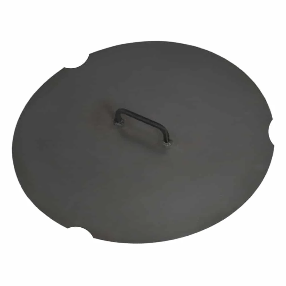 "72cm Fire Pit Cover, Steel, Handmade Fire Bowl Cover image"
