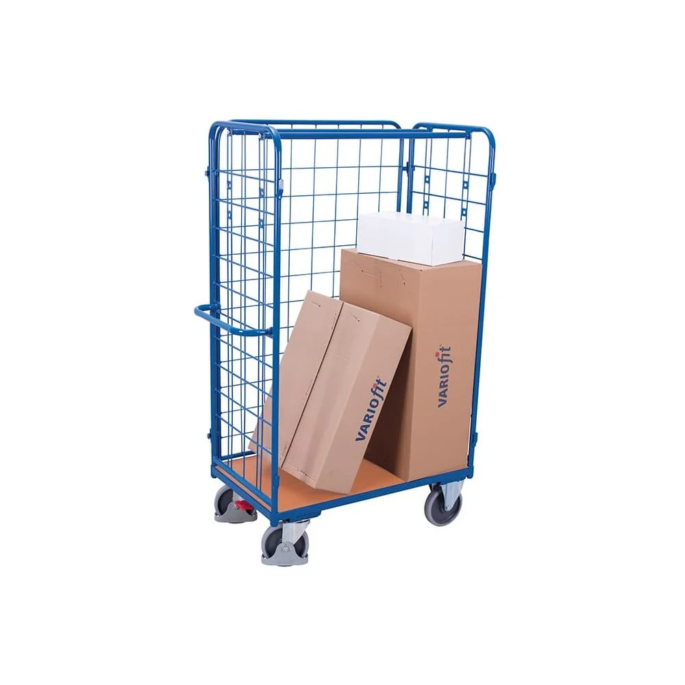 "Heavy Duty Industrial Transport Cart - 500 kg Capacity, Easy Stop image"