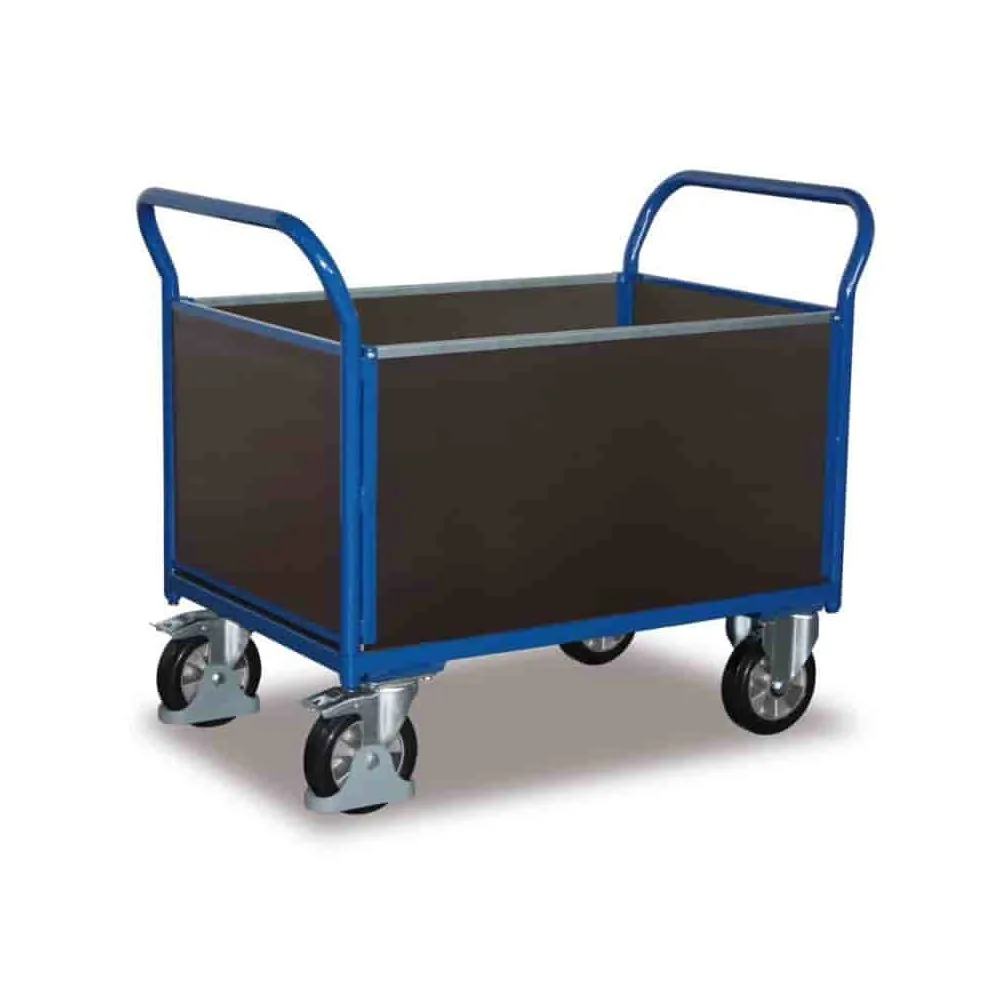 "1000 kg Capacity Four-Sided Cart with EasySTOP image"