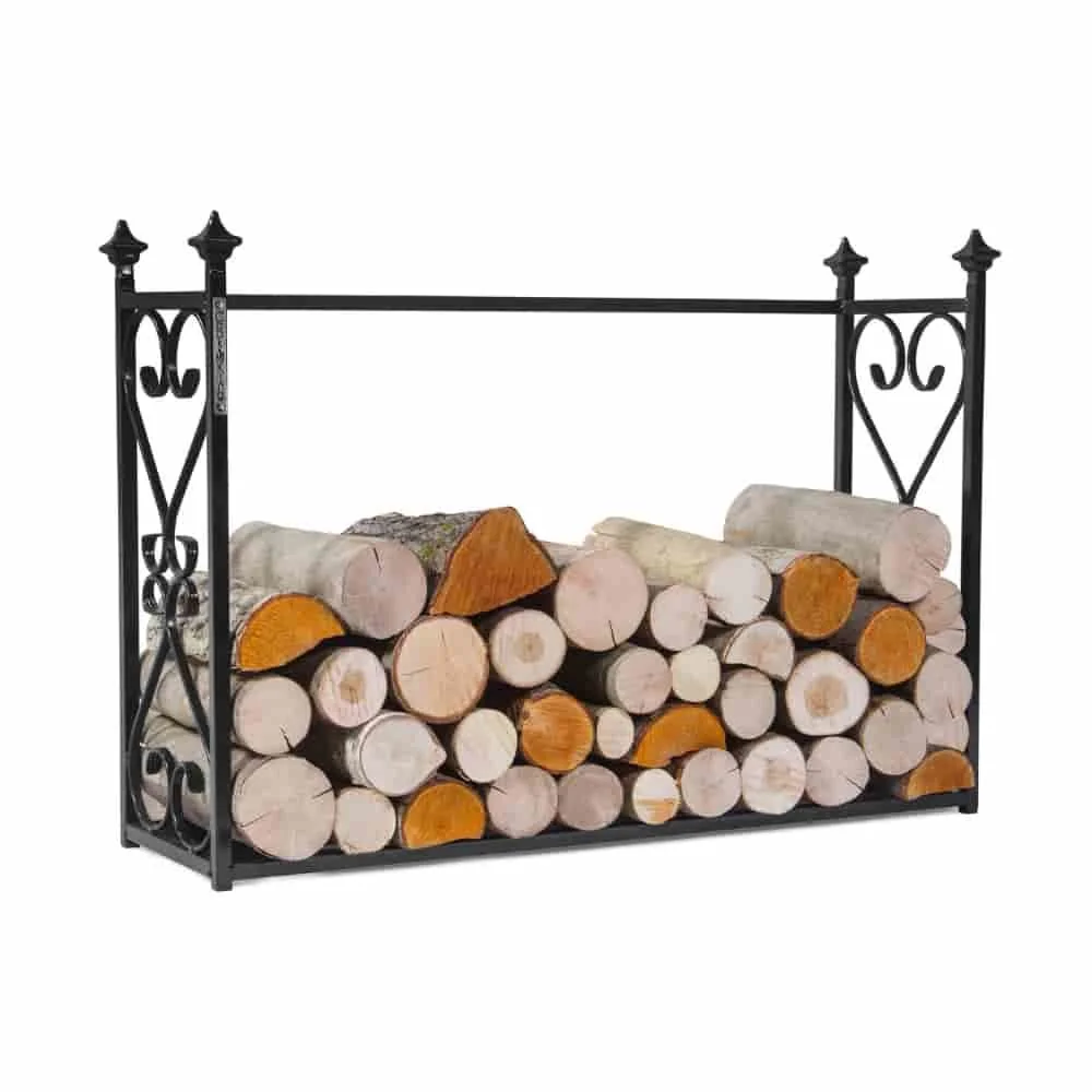 "Steel Firewood Rack, Log Holder, Outdoor Firewood Storage, 60x90x25cm image"