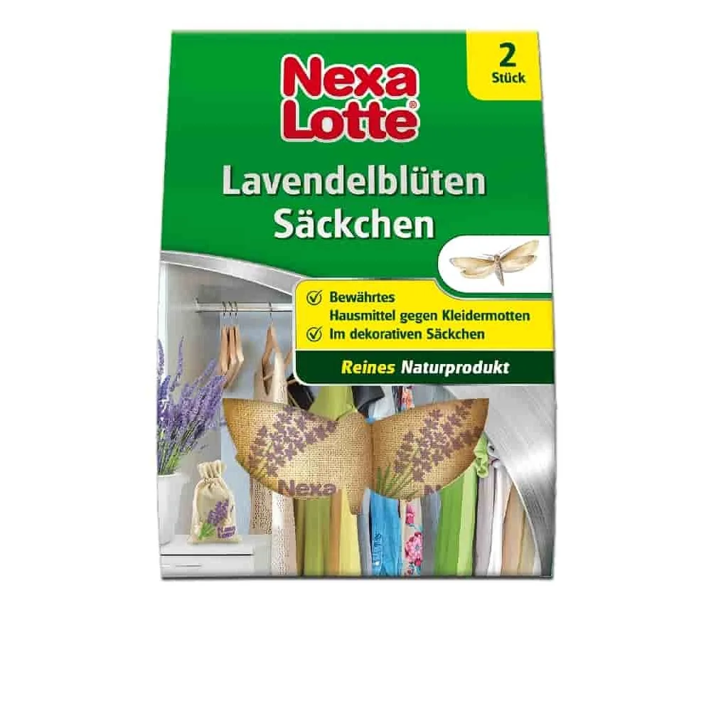 "Lavender Sachets for Clothes - Natural Moth Repellent for Closet, 2 Pack image"