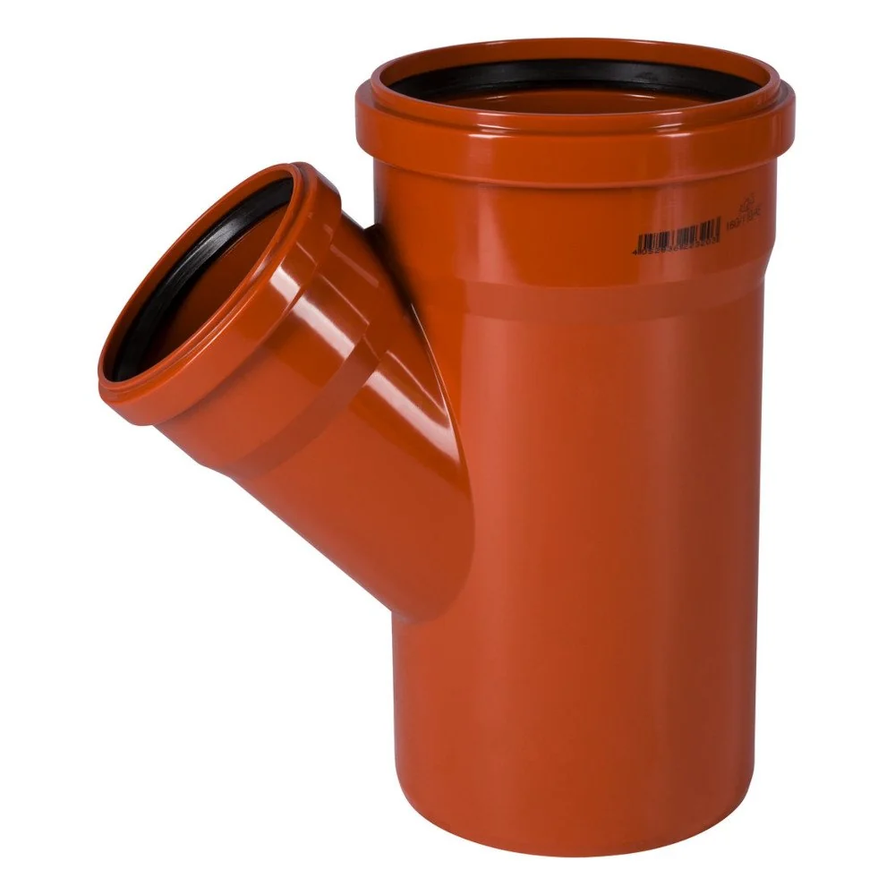 "DN160/OD110 45 Degree PVC Sewer Branch image"