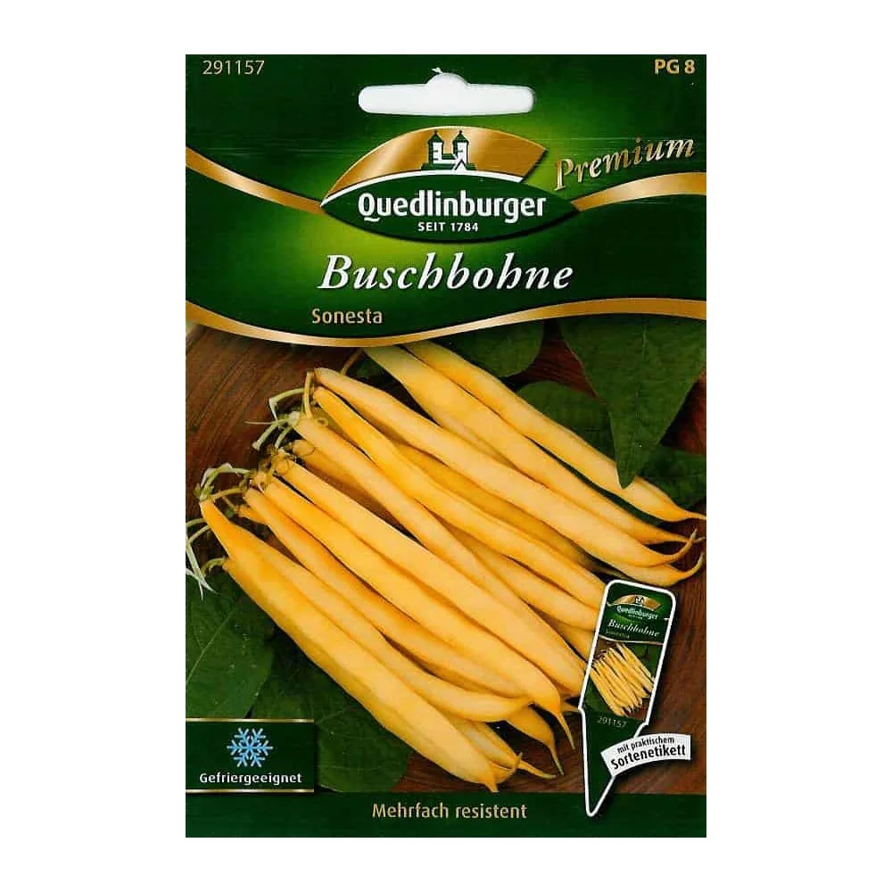 Buschbohnen Sonesta gelbe Wachsbohne