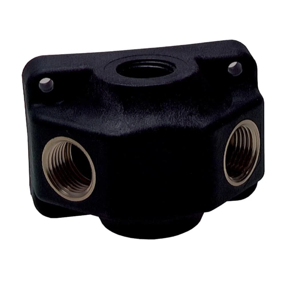 "3-Port Air Compressor Wall Outlet - 1/2 Inch Thread image"