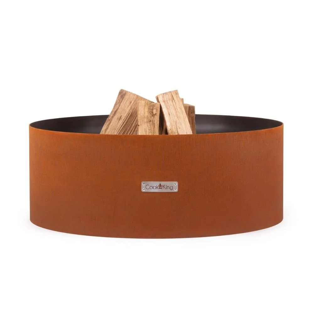 "60 cm Corten Steel Fire Pit | Garden Fire Bowl image"
