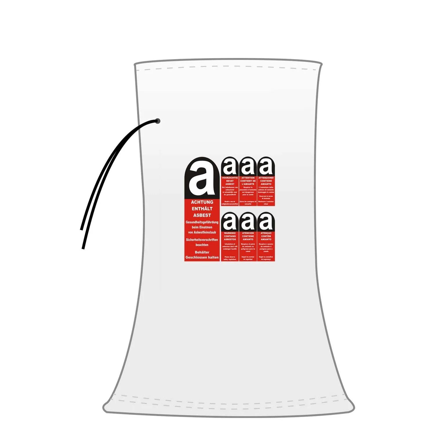 "Mineral Fiber Waste Bag, Asbestos Disposal Bag, KMF Bag, 140x220cm image"